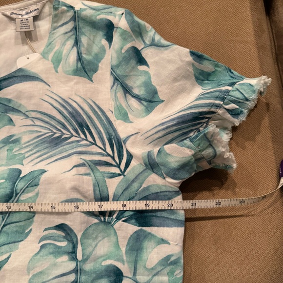 NWT Tommy Bahama Island Breeze Ruffle Sleeve linen dress, size Medium. - Picture 15 of 15